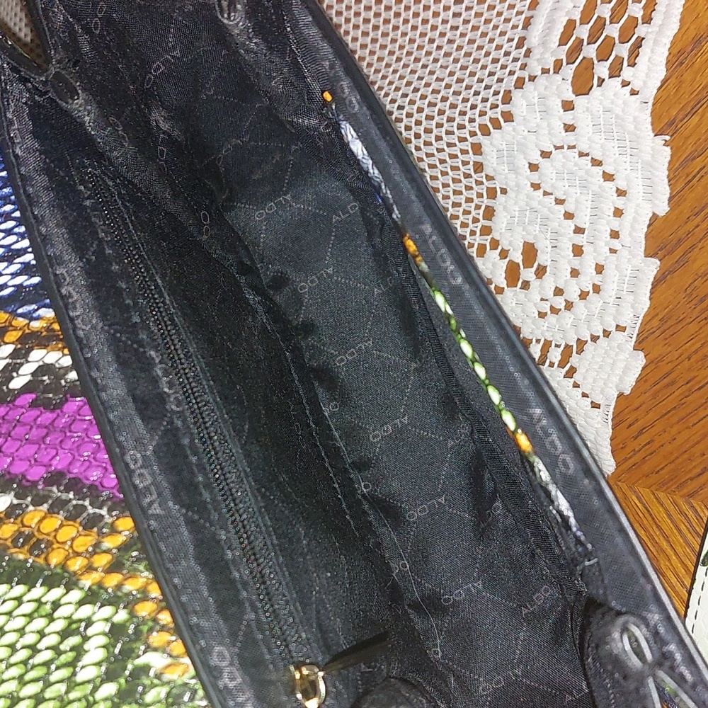 Aldo Multicolor Snakeskin Pattern Small Crossbody… - image 8